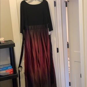 Full length long sleeve ball gown